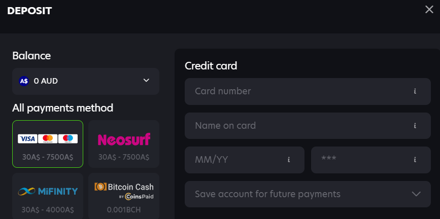 neospin deposit